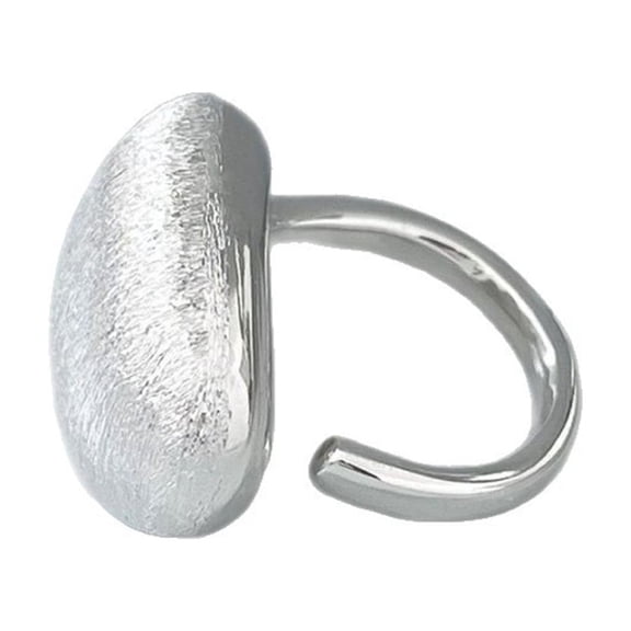 Fashionable Copper Adjustable Rings with Brushed Finish Lightweight Accessories for Women