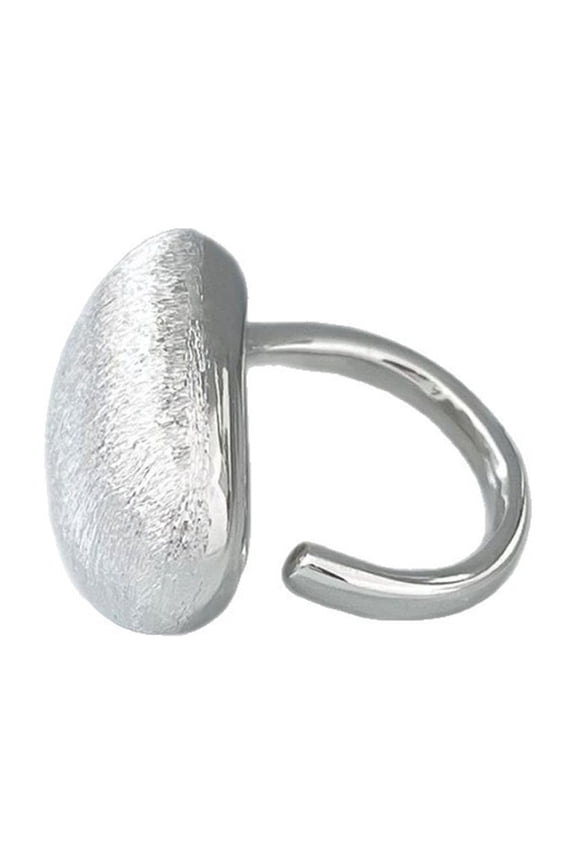 Fashionable Copper Adjustable Rings with Brushed Finish Lightweight Accessories for Women