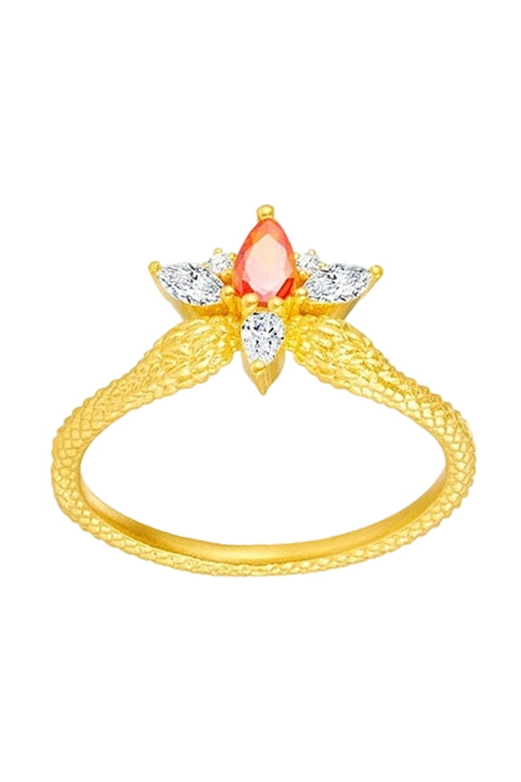 Fashionable Copper Rings Featuring Snake Design Adjustable For Women Birthday Or Holiday