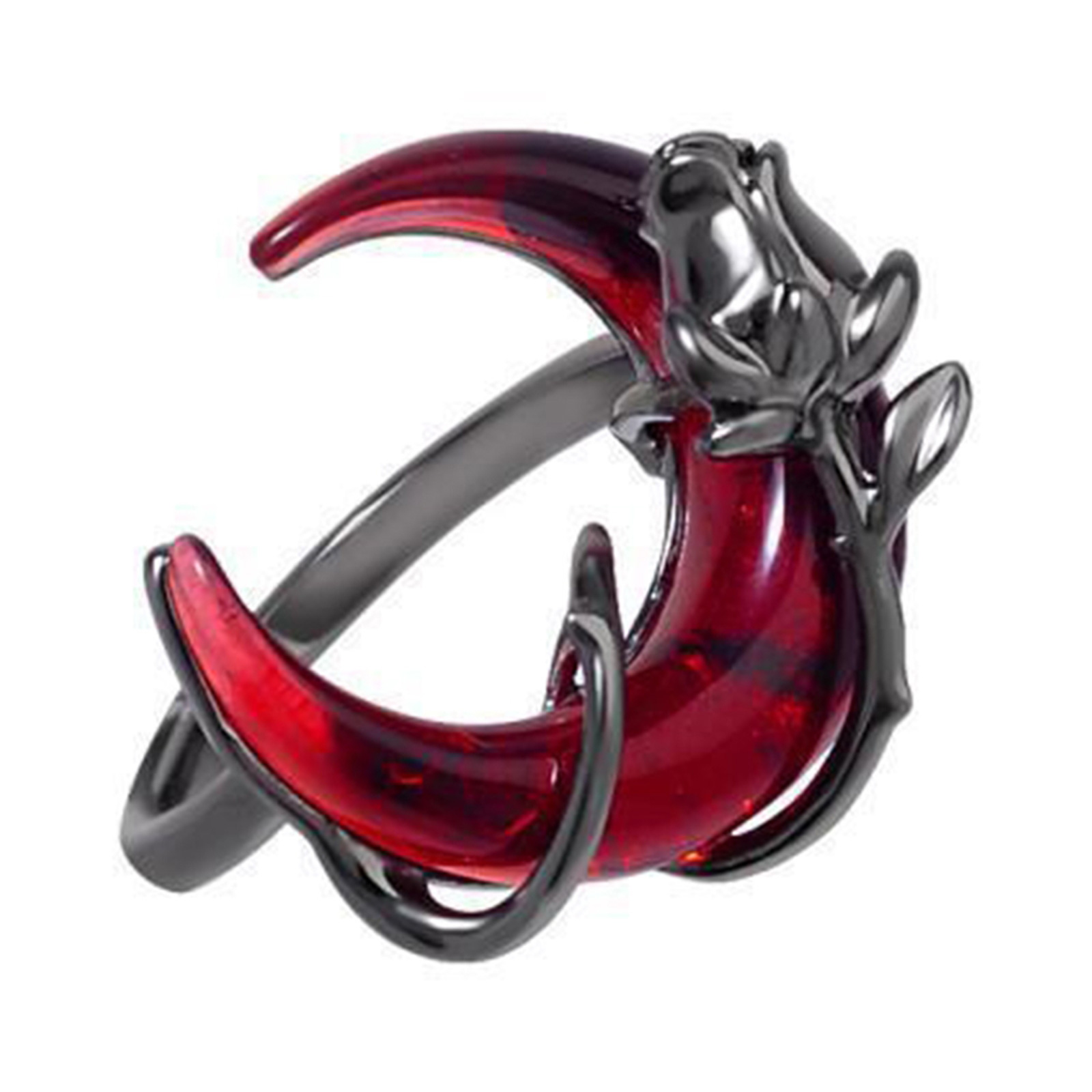 Fashionable Crescents Rose Rings Adjustable Open Rings Fashion Statement Accessory Trendy Women's Finger Accessories