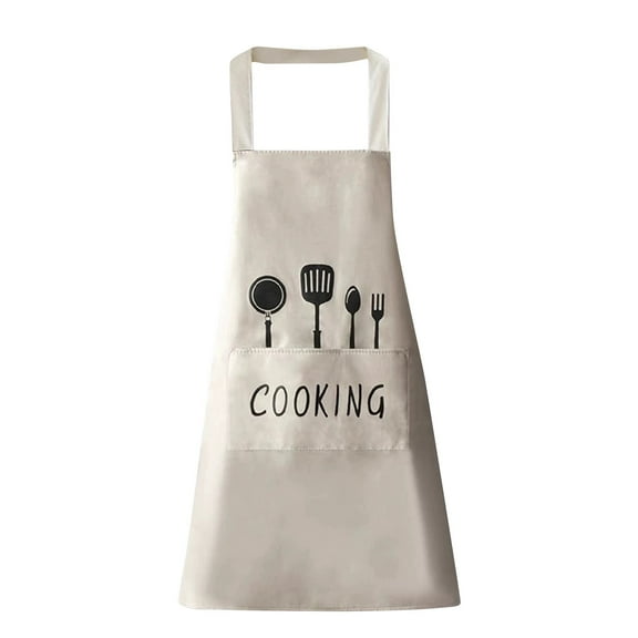 Fashionable Cute Apron For Kitchen Cooking Dirt Resistant With Front Pockets And Cooking Patterns Men Women Household Helper