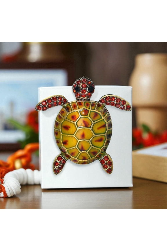 Fashionable Cute Turtle Brooch Versatile Accessory