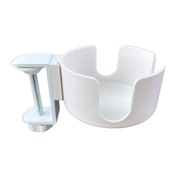 Fashionable Desk Edges Cup Holder Clamp Secure Beverages Dock for Office Use Workspaces Adjustable Desk Attachment