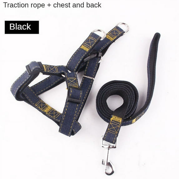 Fashionable Dog and Cat Collars with Cowboy Chest Straps and Back Straps, Perfect for Outdoor Activities - Basic Collars