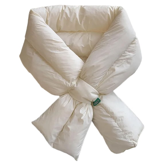 Fashionable Down Scarf Padded Neck Warmer Scarves Wraps for Outdoor Activity