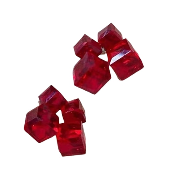 Fashionable Ear Studs Comfortable Geometric Stereoscopic Square Earrings Elegant Jewelry for Daily Wear and Parties