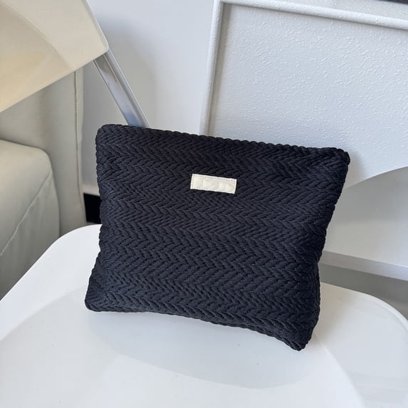 Fashionable Embossed Bag, Small Item Storage Bag, Polyester Cosmetic Pouch, Smooth Zipper Change Purse, 10 Inch Romantic Appearance Organizer for Travel and Women
