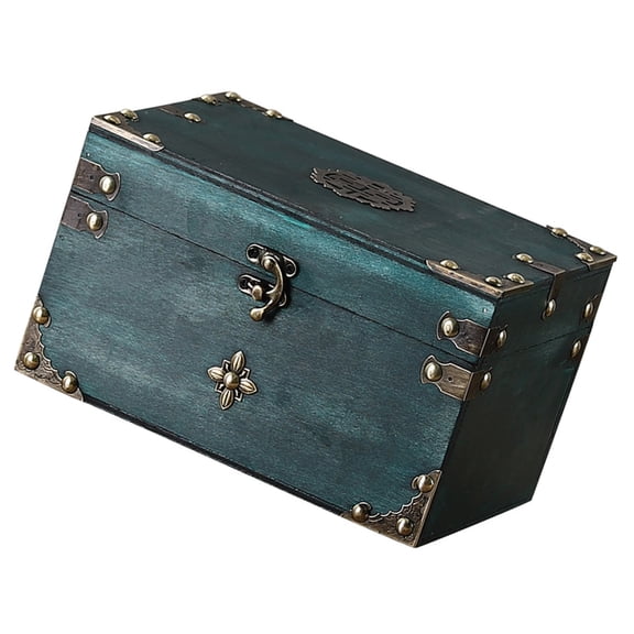 Fashionable European Styles Wood Storage Trunk Travel Suitcases with Large Capacity Designs for Home Decoration