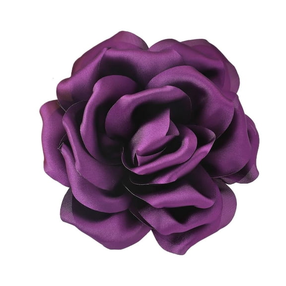Giaone Handmade Fabric Flower Brooch for Women Rose Lapel Pin Fashionable Accessory
