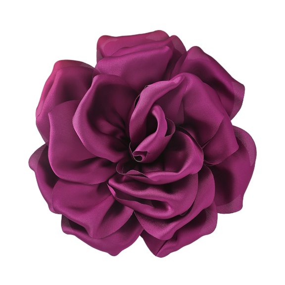 Fashionable Fabric Badge Rose Flower Brooch for Women Handcrafted Lapel Pin Sophisticated Corsage Badge Accessory