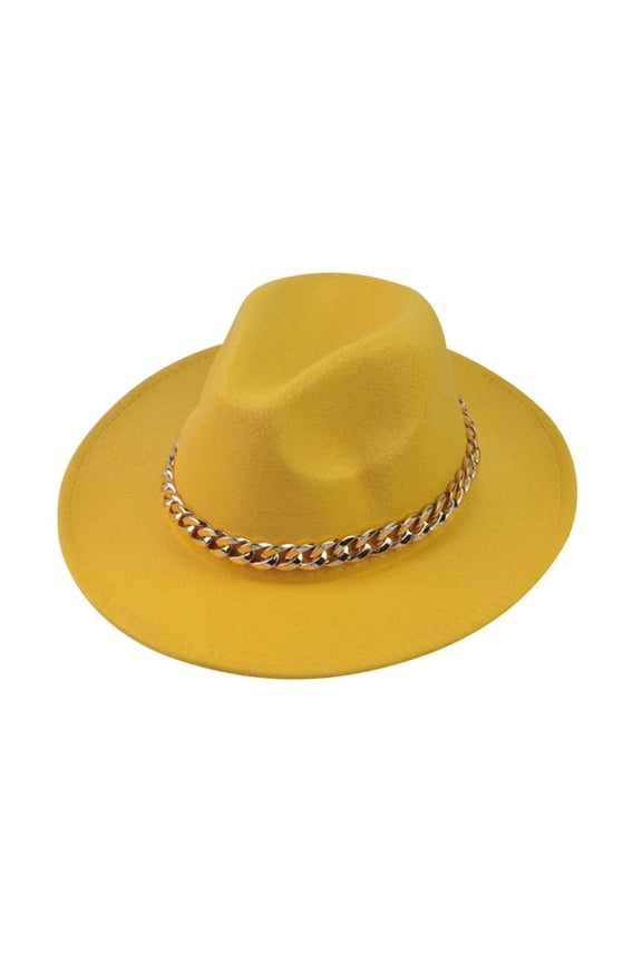 Fashionable Fedora Hat for Women/Men,Woolen Material Adjustable Cap Circumference 56-58cm