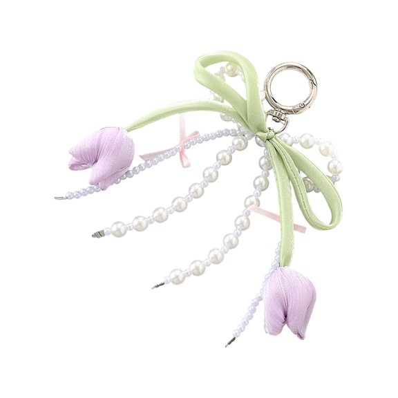 Fashionable Flower Design Phone Charm Chain Beaded Strap Lanyard For Mobile Device Decoration And Practical Use