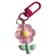 ✪ Fashionable Flower Keychain Cute Design Bag Keys Pendant Cute Flower Keyrings Backpack Pendant Gift for A Lovers