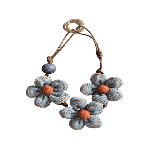 Fashionable Flower Phone Strap PVC Necklace For Outdoor Activity And Daily Use Items