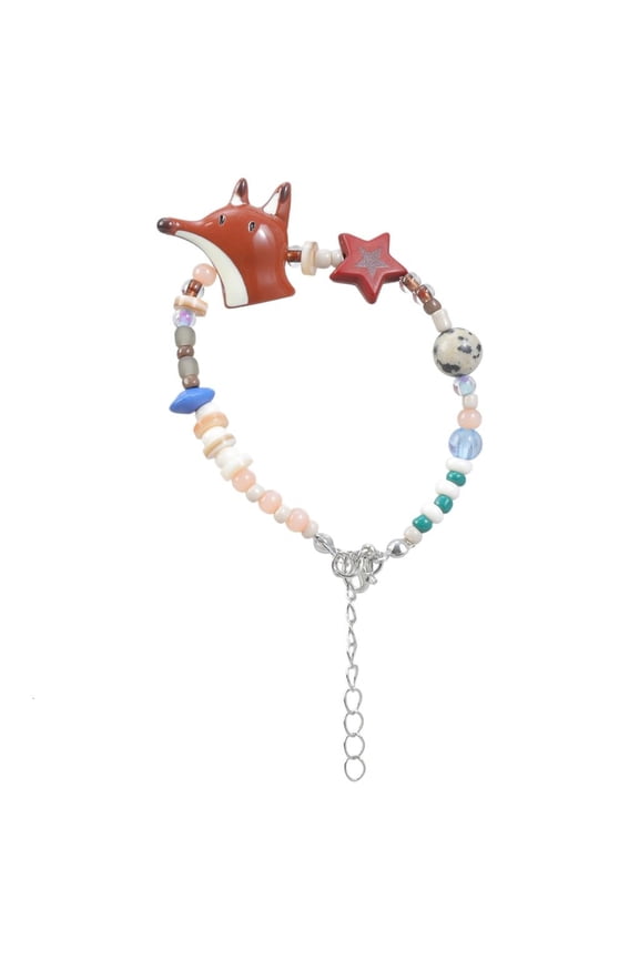 Fashionable Foxes Bracelet Creative Beaded Bracelet Colorful Foxes Bracelet Suitable for Adding Charm to Various Outfits
