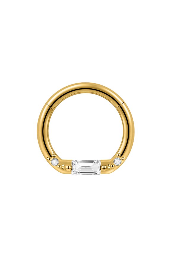 Fashionable Geometric Ear Bone Rings Seamless Smooth Stainless Steel for Present Giving