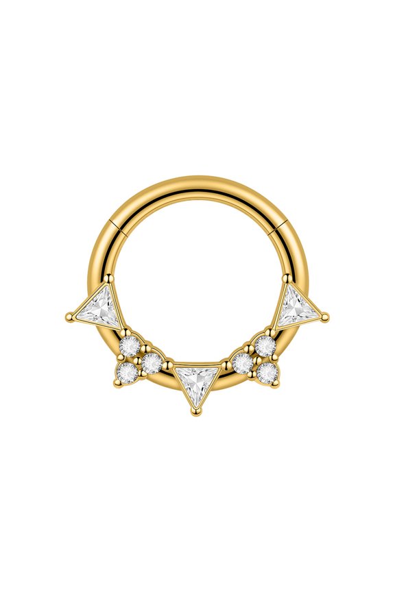 Fashionable Geometric Shape Nose Rings Seamless Smooth Surfaces Ear Bone Rings for Present Giving or Own Expression