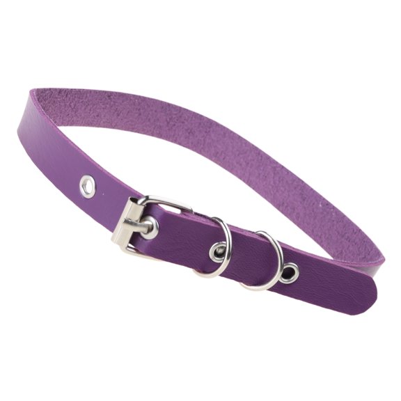 Fashionable Gothic Rock Choker Necklace PU Leather Cosplay Punk Neckchain For Everyday Adjustable Neck Belt