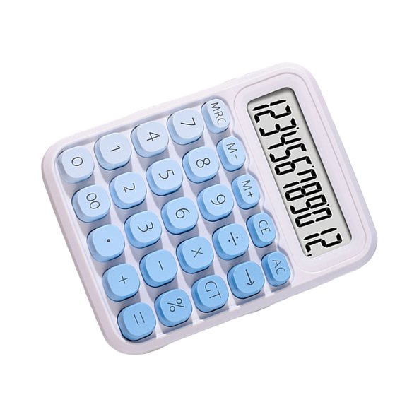 Fashionable Gradients Candy Colored Calculator Portable ABS Construction For Desk Enhancement Quiet Operations Not