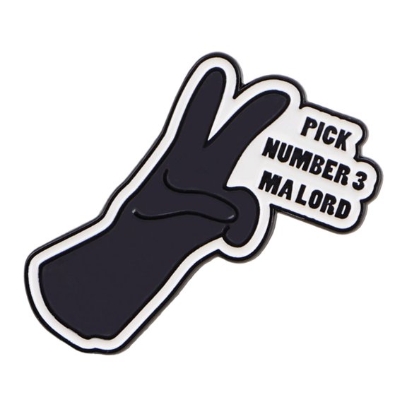 Fashionable Hand Sign Pin Expressive Designs Alloy For Daily Wear