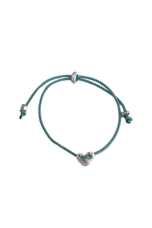 Fashionable Heart Bracelet Adjustable Drawstring Bracelet Alloy Material