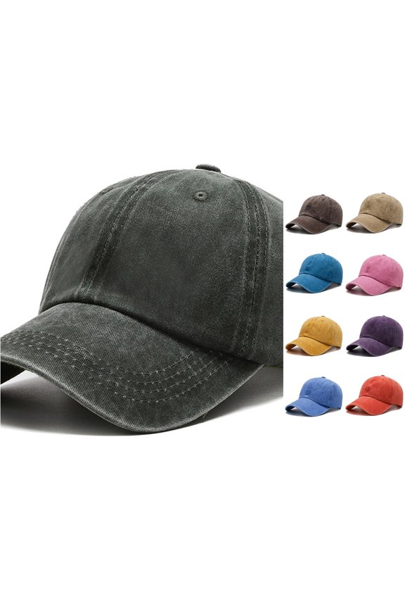 Fashionable Heart Embroidered Baseball Cap Pure Washed Baseball Cap Baseball Caps for Men Adjustable Sports