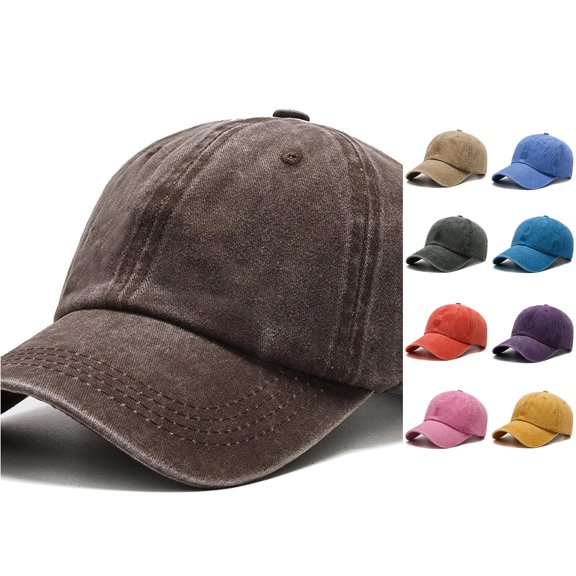 Fashionable Heart Embroidered Baseball Cap Pure Washed Baseball Cap Baseball Caps for Men Adjustable Sports