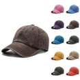 thumbnail image 1 of Fashionable Heart Embroidered Baseball Cap Pure Washed Baseball Cap, 1 of 3