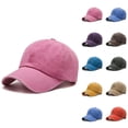 thumbnail image 1 of Fashionable Heart Embroidered Baseball Cap Pure Washed Baseball Cap, 1 of 3