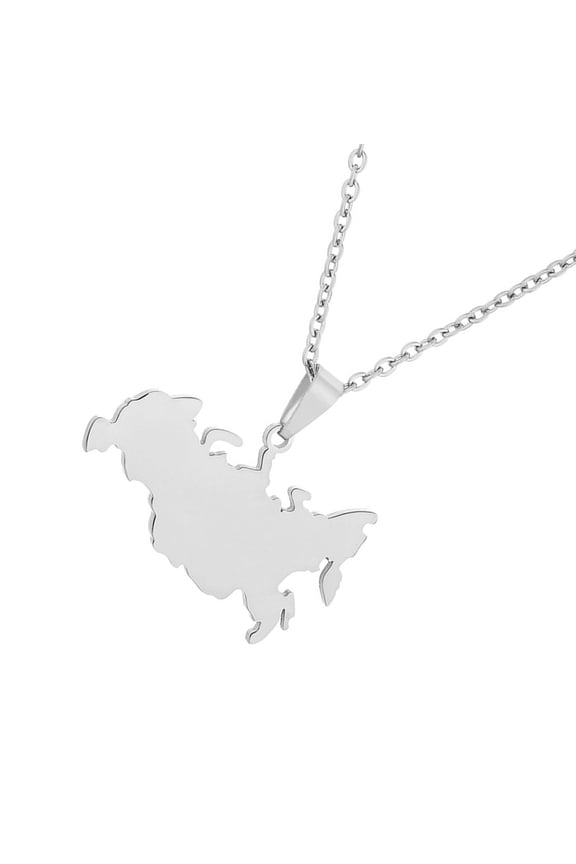 Fashionable Hollow Designs Russian Styles Sturdy Stainless Steel Chain Necklace Stylish Jewelry for Daily Wear