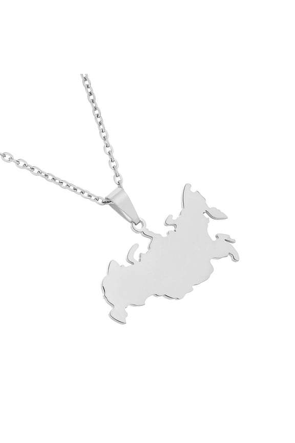 Fashionable Hollow Designs Russian Styles Sturdy Stainless Steel Chain Necklace Stylish Jewelry for Daily Wear