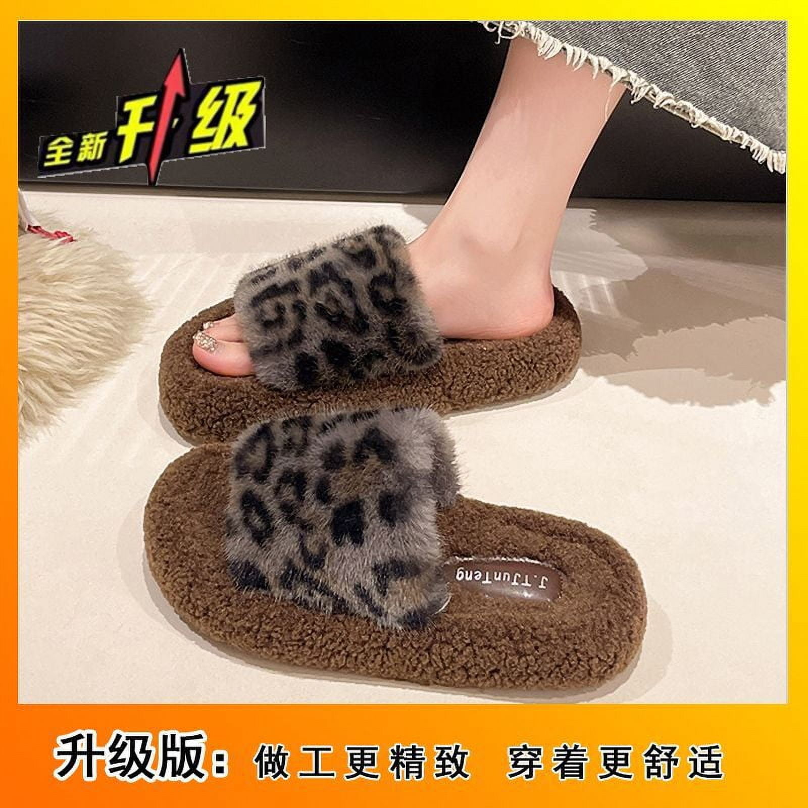 Fashionable Home Bedroom Flat NonSlip Cotton Slippers Korean Style