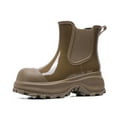 thumbnail image 1 of Fashionable Japanese Style Platform Ankle Rain Boots for Women - Solid Color Rubber Shoes with Thick Sole, 1 of 5