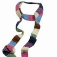 thumbnail image 1 of Fashionable Knit Narrow Scarf Colorful Striped Long Skinny Scarves for Women, 1 of 20