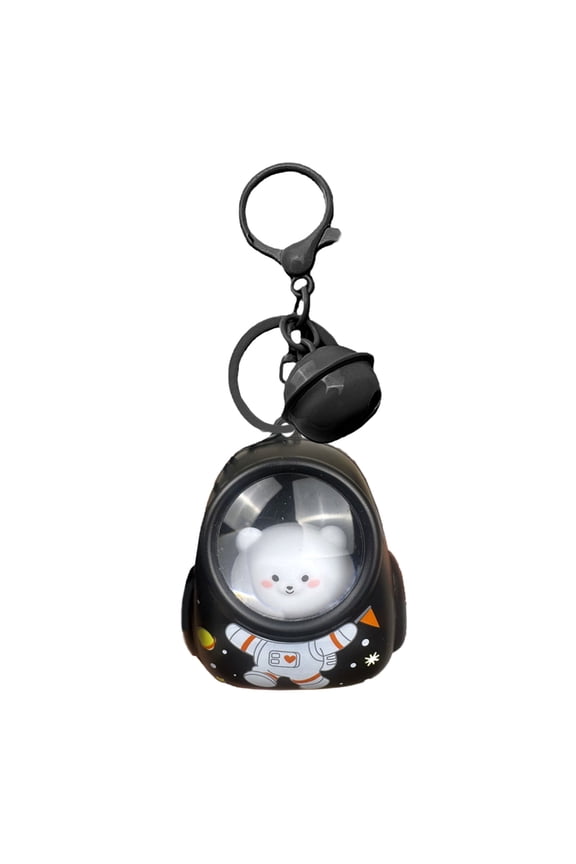 Fashionable LED Bear Keyring Night Light Portable for School Bags and More