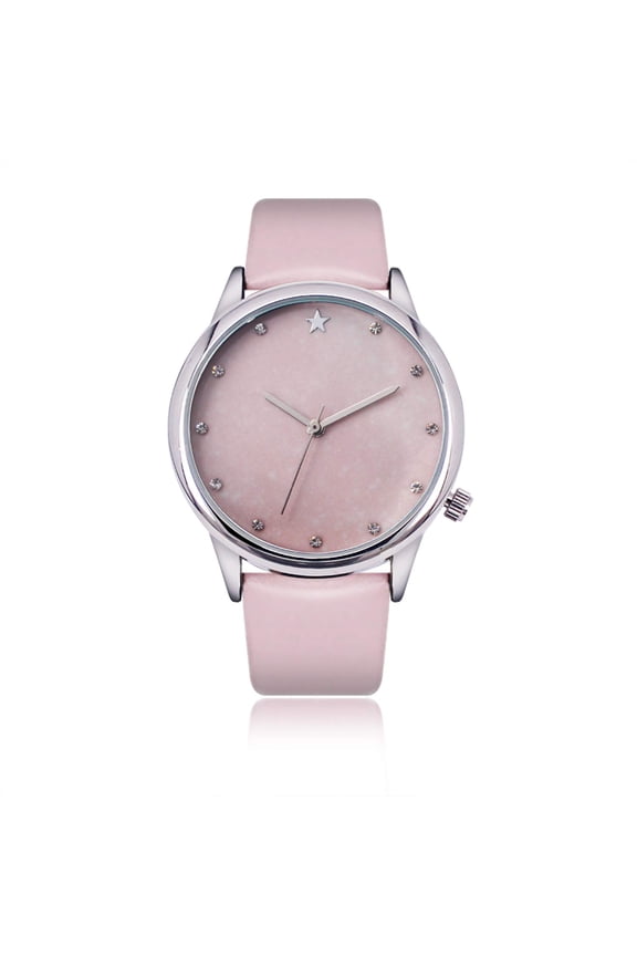 Fashionable Ladies Star Sky Colorful Alloy Case 32MM Japanese Quartz Movement PC21J Wrist Watches (JY-AL007A) (PINK)
