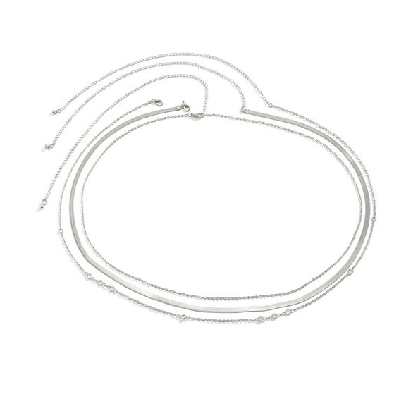 Fashionable Layered Snake Chain Waist Belt Jewelry Accessories Elegant Belly Chain Body Accessory for Trendy Ladies