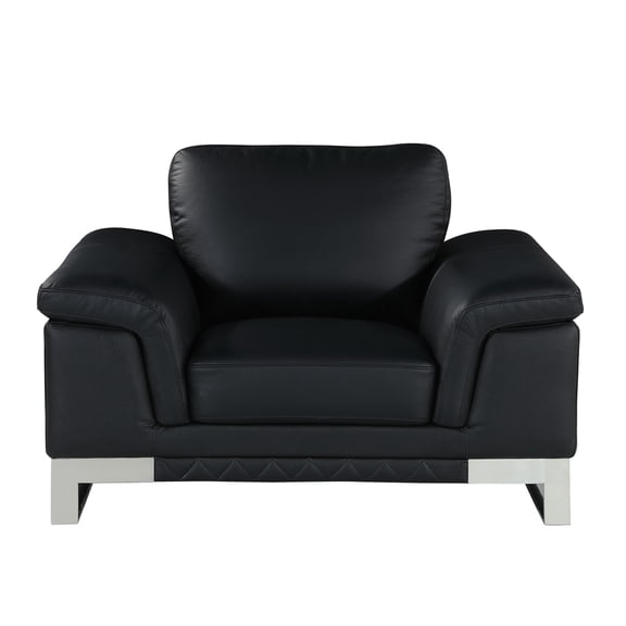 Fashionable Leather Seat With Legs And Strong Wood Construction Versatile Reclining Chair Foam Padding Solid