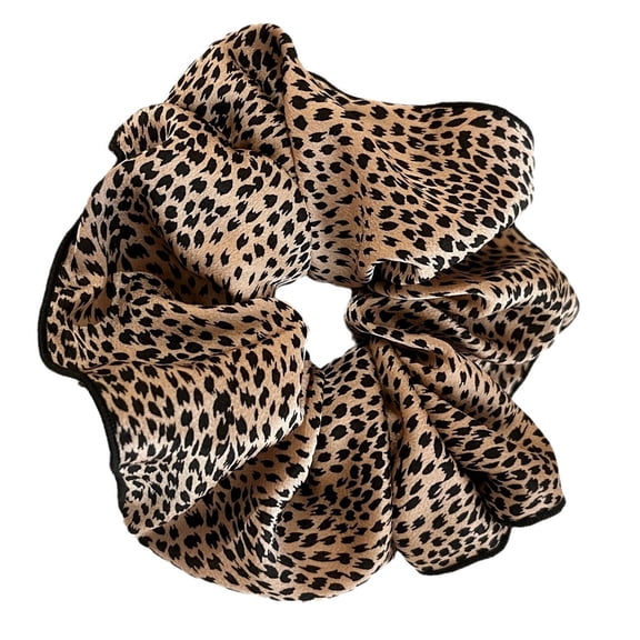 Fashionable Leopards Hair Rings Durability Hair Ties Stylish Hair Scrunchies for Versatiles Women's Hair Styling
