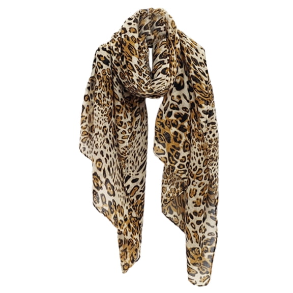 Fashionable Leopards Polyester Winter Neck Scarf Unique Shawl Wraps Soft Scarves Suitable For Everyday Wear And Even
