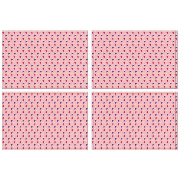 Fashionable Linen Placemats Set Of 4, 18x12 Inch Polyester Dining Table Mats, Heat-Resistant, Waterproof, Non-Slip, Easy-Clean Table Linens for Home, Outdoor, Restaurant & Party