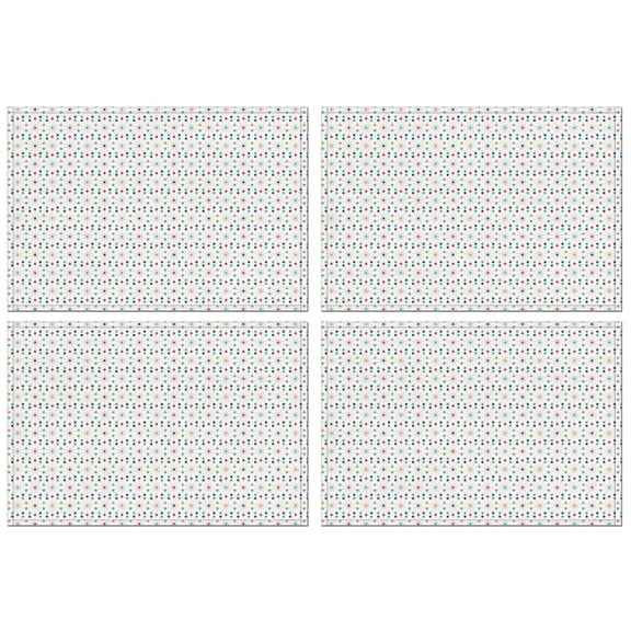 Fashionable Linen Placemats Set Of 4, 18x12 Inch Polyester Dining Table Mats, Heat-Resistant, Waterproof, Non-Slip, Easy-Clean Table Linens for Home, Outdoor, Restaurant & Party