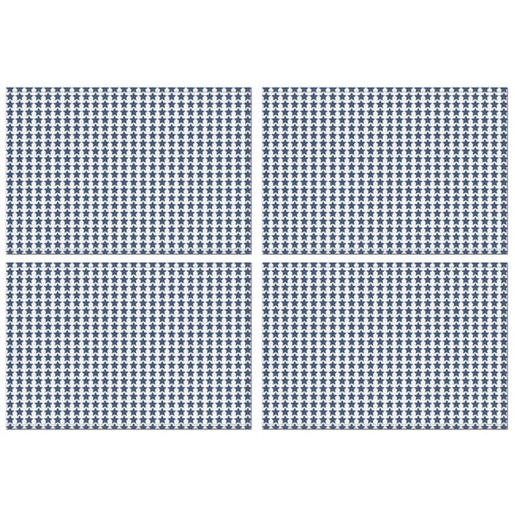 Fashionable Linen Placemats Set Of 4, 18x12 Inch Polyester Dining Table Mats, Heat-Resistant, Waterproof, Non-Slip, Easy-Clean Table Linens for Home, Outdoor, Restaurant & Party