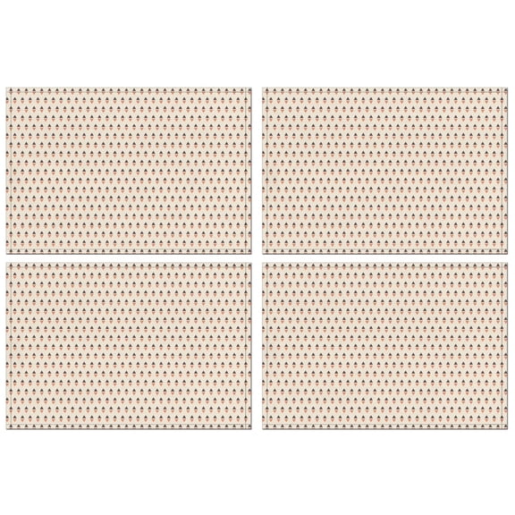 Fashionable Linen Placemats Set Of 4, 18x12 Inch Polyester Dining Table Mats, Heat-Resistant, Waterproof, Non-Slip, Easy-Clean Table Linens for Home, Outdoor, Restaurant & Party