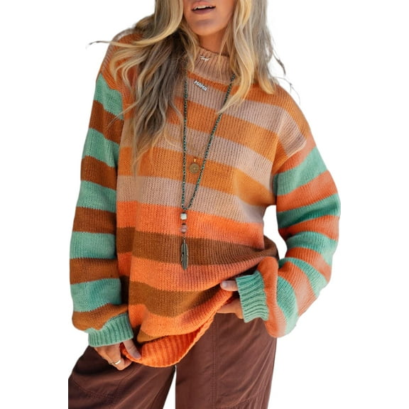 Fashionable Long Sleeve Drop Shoulder Sweater - Perfect for Daily Wear in Winter | [ZhiHiMeRi] | S