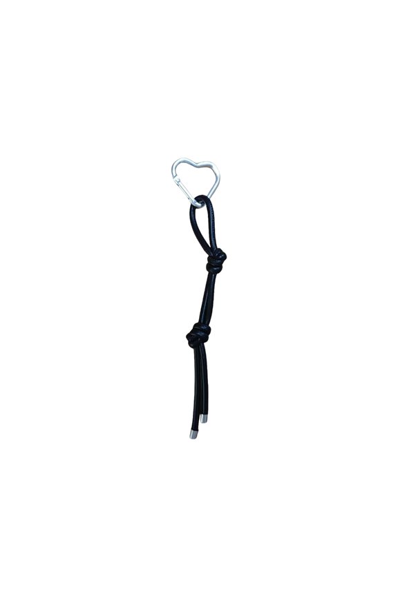 Fashionable Love Design Key Holder Soft PU1eatherRope Hanging Pendant Double Knot Decoration Multi Color Option