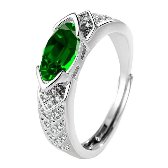 Fashionable Lymphatic Zirconia Zirconia Rings With Adjustable Fit Accessory