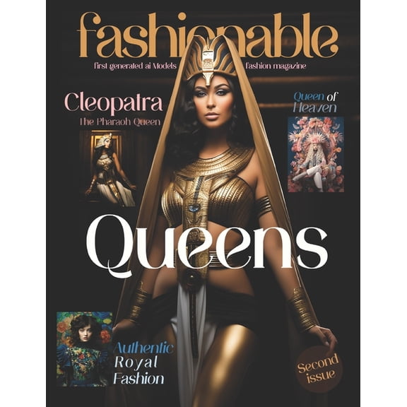 Fashionable Magazine - Fashion Models Created by the Innovative Use of AI Technology: Fashionable Magazine: Queens - Second Issue - First Generated Ai Models - Fashion magazine - Journey Into The Fash