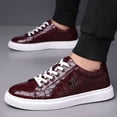thumbnail image 1 of Versatile and Comfortable Trendy Men's Shoes,  Fashionable Men's Alligator Pattern Casual Shoes, Low-top Sneakers Breathable and Wear- Daily Essentials., 1 of 8