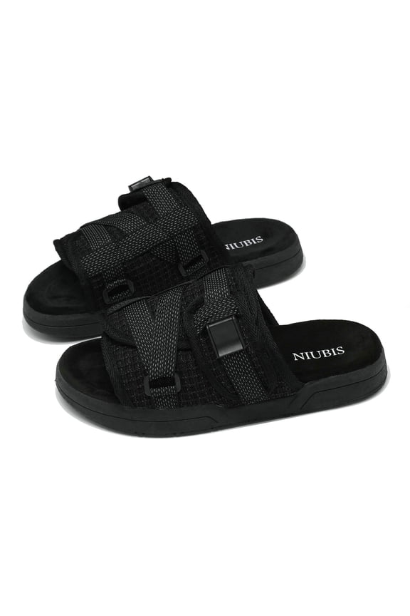 Fashionable Men's Soft Soled Casual Canvas Slippers Summer Outdoor Couple Beach Sandals